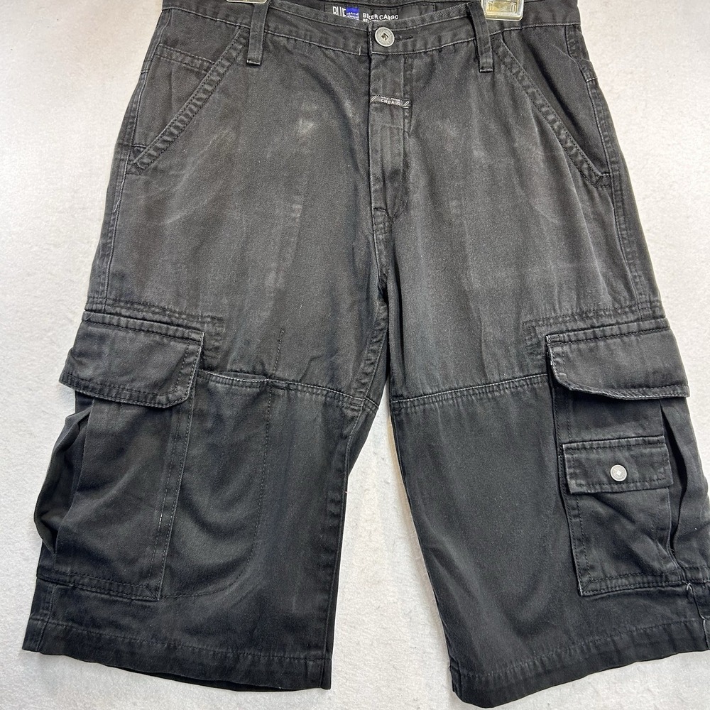 Marithe Francois Girbaud Biker Cargo Relaxed Fit Baggy Shorts Y2K Men's Size 33